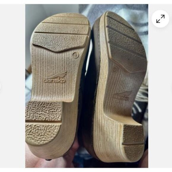 Dansko Maria BrownLeather Zip Up Clog Boots Booties Size 41 10-10.5 Comfy - Picture 7 of 9